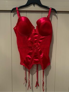 Seven Til Midnight Red Corset Style Lingerie size 3X/4X